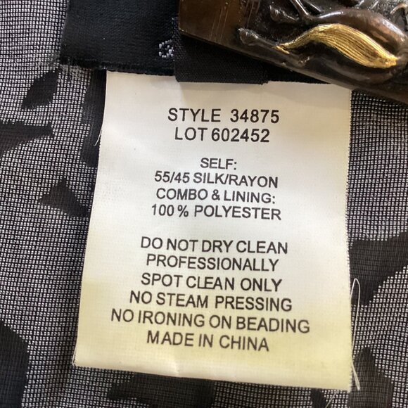 XSCAPE Silk Burnout Velvet Kimono Cardigan Jacket Women Plus Size 20W Long Flowe - Picture 4 of 16